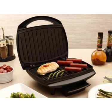 Imagem de Max Grill Mondial Preto e Inox 1200W G-07, Preto e Prata, 220V