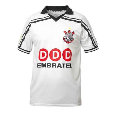 Imagem de Camisa Corinthians Polo Retrô 1998 Bi Campeão Brasileiro - Masculino-Masculino