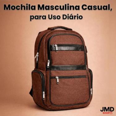 Imagem de Mochila para Trabalho e Estudo com Compartimento Notebook e Zíper Refo