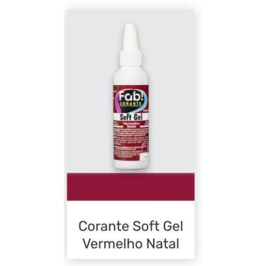 Imagem de Corante Soft Gel Vermelho Natal - FAB , 25g