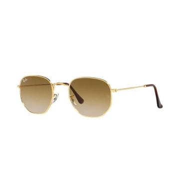 Imagem de Óculos de Sol Hexagonal Ouro Ray-Ban
