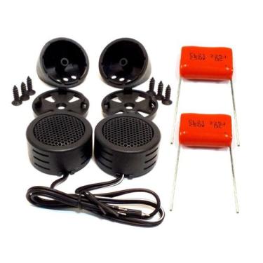 Imagem de Mini Tweeter Alta Frequência 600w e Capacitores Painel Porta Sons mais