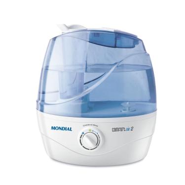 Imagem de Umidificador de Ar Ultrassônico Comfort Air 2 NUA-02 Mondial 2L Branco Azul Bivolt