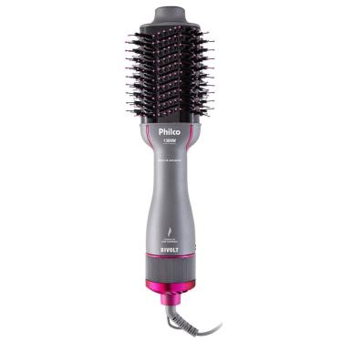 Imagem de Escova Secadora Advance 4 em 1 Formato Oval 1300W Tecnologia Infrared Cinza Philco Bivolt