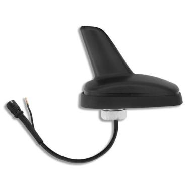Imagem de Antena de Teto Traseiro Baby Shark Preto Fosco Conector Raku - ANTICO