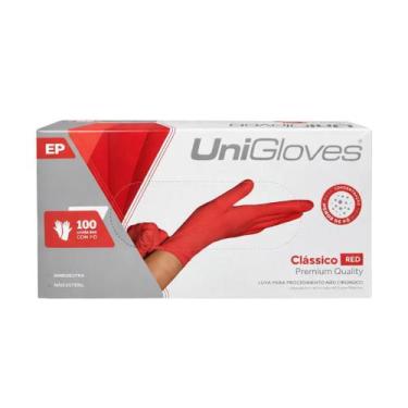 Imagem de Luva Látex Unigloves Com Pó 100 Unidades Vermelho Red - PP