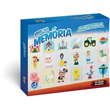 Imagem de Jogo Da Memoria Em Madeira Fazenda 24 Pcs - AQUARELA BRINQUEDOS