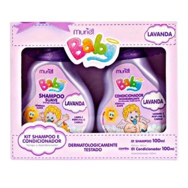 Imagem de Kit Shampoo + Condicionador Baby Muriel 100ml - Linha Infantil, Maciez