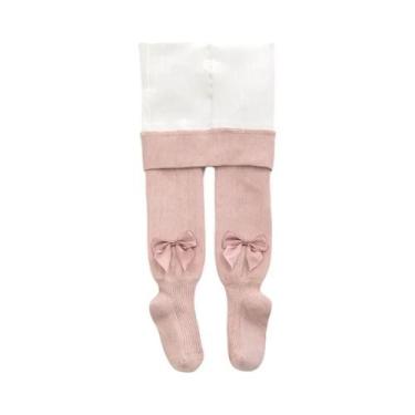 Imagem de Meias-calças De Inverno Para Meninas, Acolchoadas E Grossas, Com Laço 