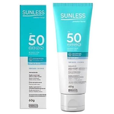 Imagem de Protetor Solar Facial Fps50 Sunless 60g Toque Seco Sem Cor