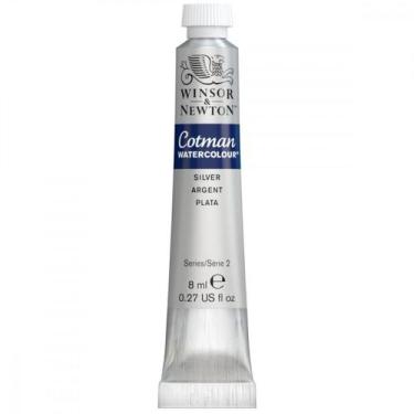 Imagem de Aquarela Cotman Winsor & Newton Tubo Metalica 617 Silver 8ml