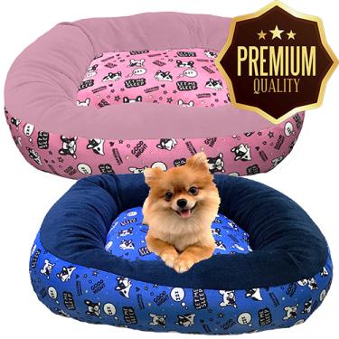 Imagem de CAMINHA PARA CACHORRO GATO PET CAMA COLCHÃO PEQUENAS RAÇAS Cor:Azul