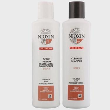 Imagem de Kit Nioxin Sistema 4 Cleanser Shampoo 300ml + Scalp Revitalizer 300ml (2 Produtos)