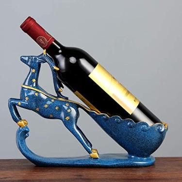 Imagem de Pkfinrd Estantes de vinhos para artesanato em resina, lindos suportes de vinho, armários de janela, decoração de sala de estar (tamanho : A)