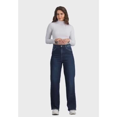 Imagem de Calça Jeans Divero Wide Leg Azul