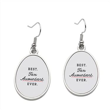 Imagem de Brinco Best Tax Accountant Ever – Brincos pendentes para meninas – Presente de festa de aniversário dos namorados