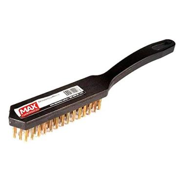 Imagem de Escova de Aço 4 Fileiras com Cabo Plástico 415410 Max Ferramentas