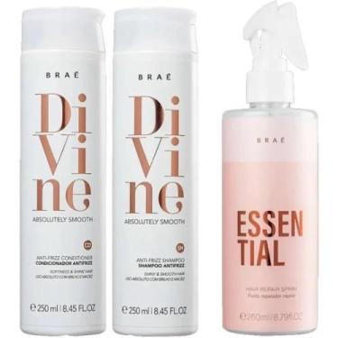 Imagem de Braé Divine Kit - Shampoo, Condicionador E Spray Essential