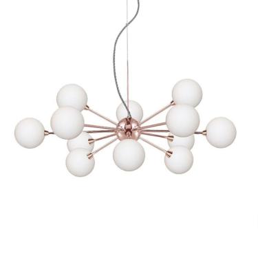 Imagem de Lustre Pendente Quality Atomy 1269 G9 Bivolt Cobre / Branco