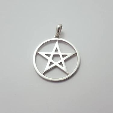 Imagem de Pentagrama com Aro em prata 950 com a Geometria Sagrada (Medio)