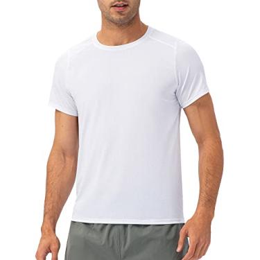 Imagem de yeacher Camiseta esportiva masculina manga curta corrida camisetas gola redonda fitness tops