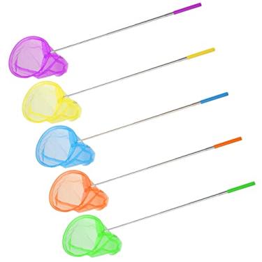 Imagem de Wemay Rede telescópica de 5 borboletas para crianças Redes de pouso de pesca Rede de captura de s