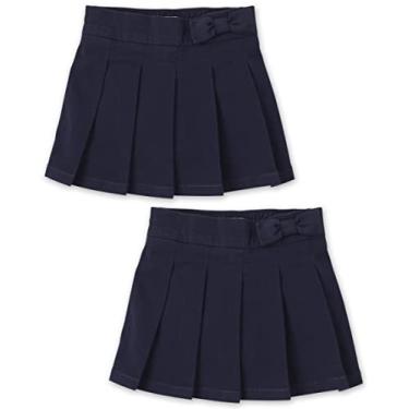 Imagem de The Children's Place Saia plissada com laço de uniforme para bebês meninas, pacote com 2, Tidal pacote com 2, 5 Anos