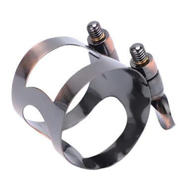 Imagem de Braçadeira para clarinete Superfície transparente com braçadeira de bocal de alta dureza para instrumentos musicais multicâmara; Vermelho antigo