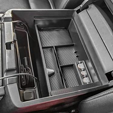 Imagem de Organizador de console central TACORBO 2014-2018 Chevy Silverado 1500 / GMC Sierra 1500 Acessórios e 2015-2019 Sierra/Silverado 2500/3500HD e 15-2020 Yukon/Yukon XL/Tahoe/Suburban Caixa de armazenamento de braço