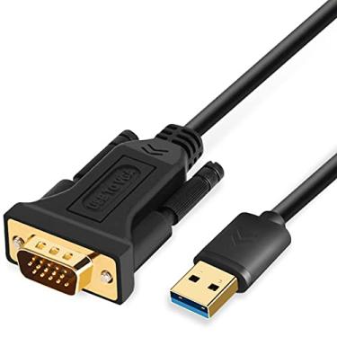 Imagem de ELECABLE Cabo adaptador USB para VGA de 1,5 m, compatível com Windows 11/10/8/7, USB 3.0 para VGA macho 1080p monitor monitor adaptador de vídeo/cabo conversor. (5FT)