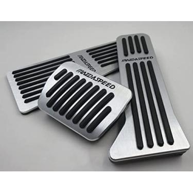 Imagem de GZBFTDH Almofada de pedal do acelerador do pé esquerdo do carro, para Mazda CX5 CX3 Mazda 3 6 CX9 Acessórios Auto Antiderrapante Freio Gas Pads Alumínio Apoio para os Pés Capa Auto Peças (2013-2022 CX5)
