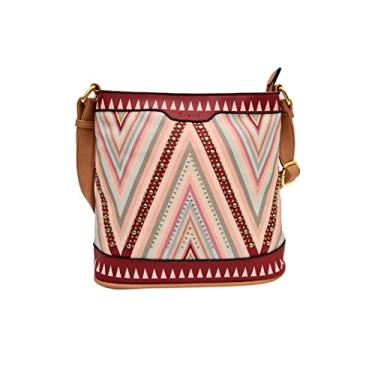 Imagem de Bolsa Feminina Transversal Tiracolo Casual Media Golden Fenix Cor:Rosa Salmão;tamanho:M