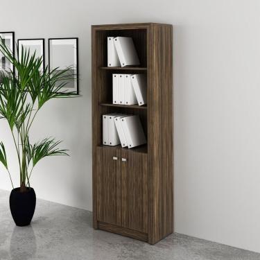 Imagem de Armário Escritório Com 2 Portas Multimóveis Cr25020 Nogal