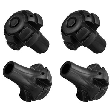 Imagem de PATIKIL Acessórios de vara de trekking, 4 peças de protetores de ponta de bengala esférica de substituição para caminhadas ao ar livre, escaladas, esqui