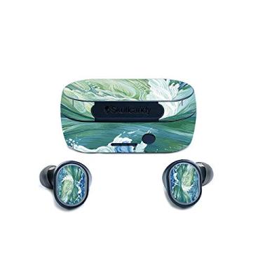 Imagem de MightySkins Skin for Skullcandy Sesh True Wireless Earbuds – Cyclone Wave | Capa protetora com decalque de vinil durável e exclusiva | Fácil de aplicar, remover e mudar estilos | Feito nos EUA