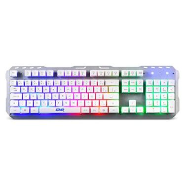 Imagem de Teclado Base Metálica LED Rainbow GK300 - TC259