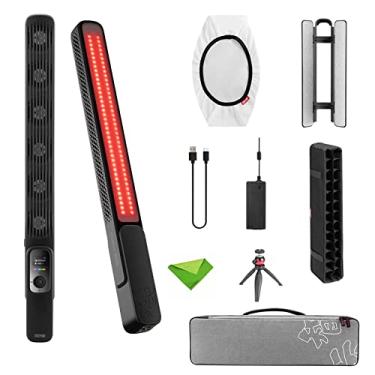 Imagem de Zhiyun F100 Light Wand RGB LED Video Light 100W 20708 lux 2700K-6200K CRI?96 TLCI?97 6FX Light Effect Carregamento rápido Bastão de luz para YouTube, TikTok, streaming com grade (F100 Combo Black)