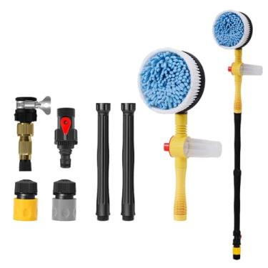 Imagem de MACHSWON Escova de lavagem de carro de alta pressão esponja rotativa ferramenta de limpeza de mangueira extensível para carro, casa, limpeza de cômodos, portas de vidro