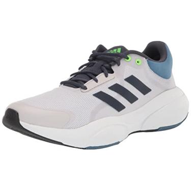 Imagem de adidas Tênis de corrida masculino Response, Cinza traço/azul marinho/verde solar, 44