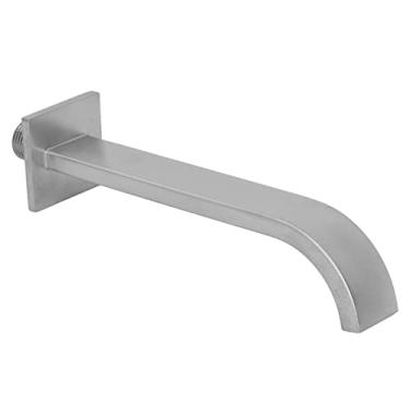 Imagem de Torneira escovada de aço inoxidável, torneira de banheiro de níquel escovado dn15 torneira de parafuso masculino escovado torneira de água da bacia torneiras de banho de aço inoxidável touchless monta