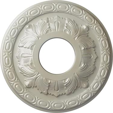 Imagem de Ekena cm11lfacs Folha pintada a mao Teto Medalhao, antigo Cobre, CM11LFFBS