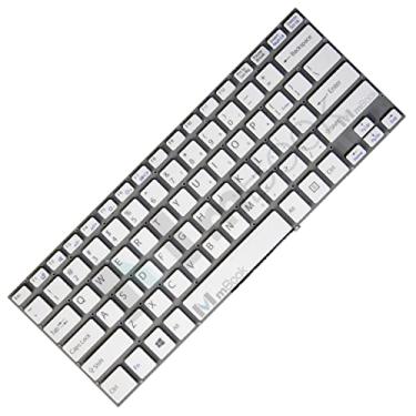 Imagem de Teclado pra Sony Vaio SVF14A17CXB Layout US Branco