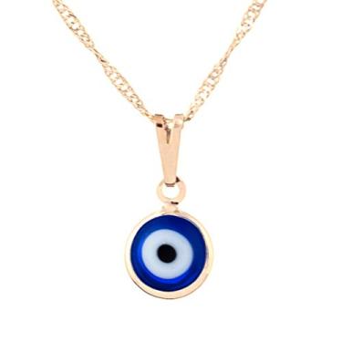 Imagem de Colar com Olho Grego 8 mm - Sunshine Cristais