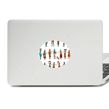 Imagem de Totems Black Women Vestidos africanos Vinil Emblema Gráfico Laptop Adesivo Notebook Decalque