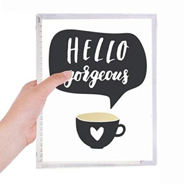 Imagem de Caderno de anotações escritas à mão Hello Gorgeous Leaf Diary recarregável