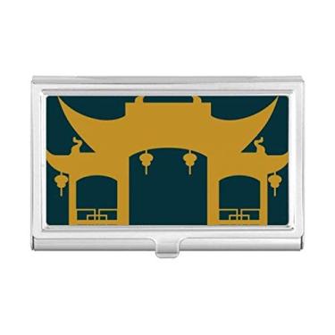 Imagem de Thailand Myth Woodiness Temple Ilustration, porta-cartões de visita, porta-cartões