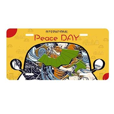 Imagem de DIYthinker Quimono japonês feminino espada Samurai placa placa placa de carro decoração Dia da Paz