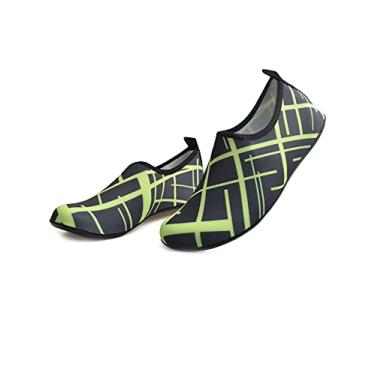 Imagem de Jueshanzj Sapatos de natação de verão com sola fina e sola descalço, pele aderente ao rio, sapatos de praia, K23, 4.5