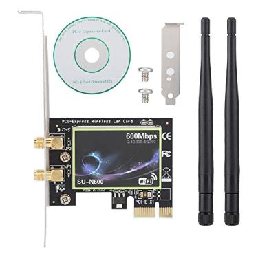 Imagem de cigemay Placa de rede desktop, cartão LAN, PCI-E 2.4G/5G para Windows