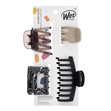 Imagem de Wet Brush Clipes de garra modernos, tamanhos variados – Pacote com 4, cores neutras – os tipos de cabelo – Ótimo para puxar facilmente o seu cabelo – Acessórios de cabelo sem dor para